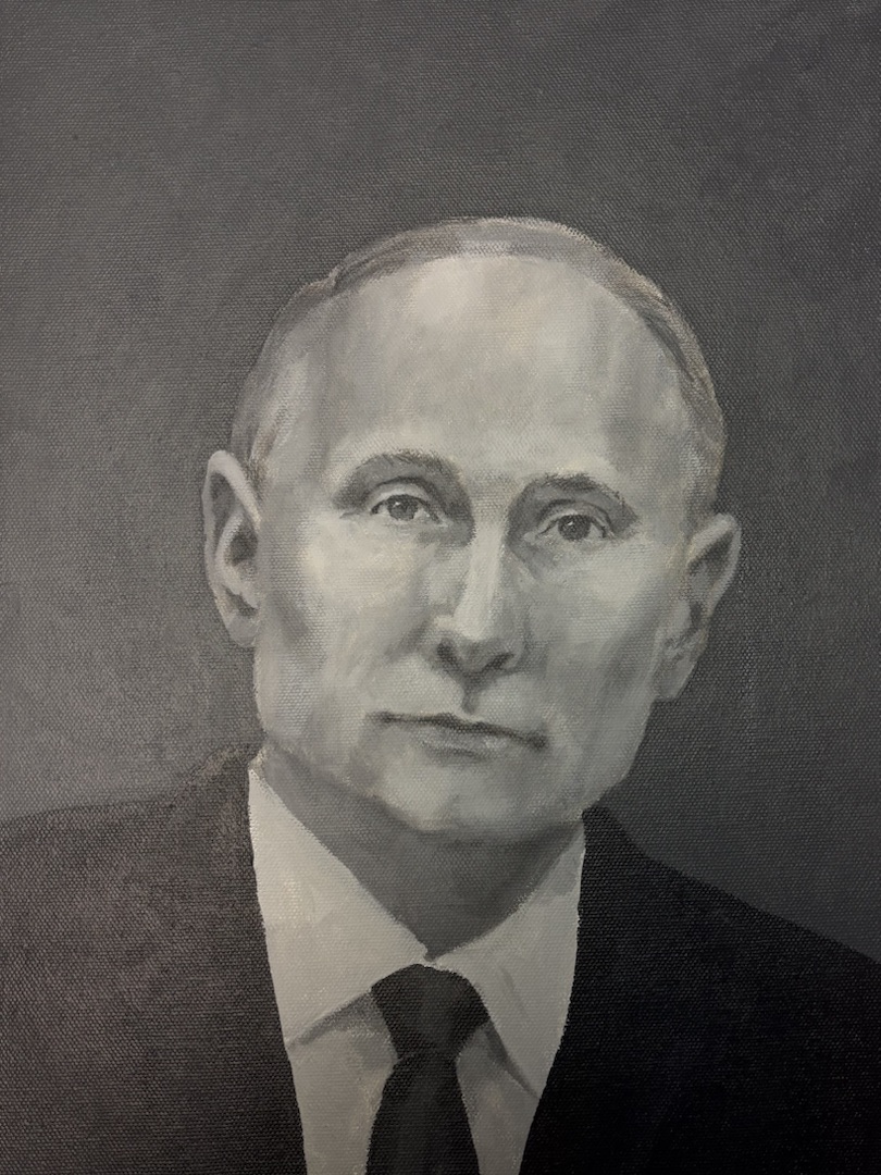Портрет Президента черно-белый
