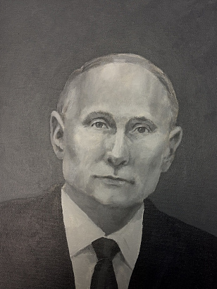 Портрет Президента черно-белый